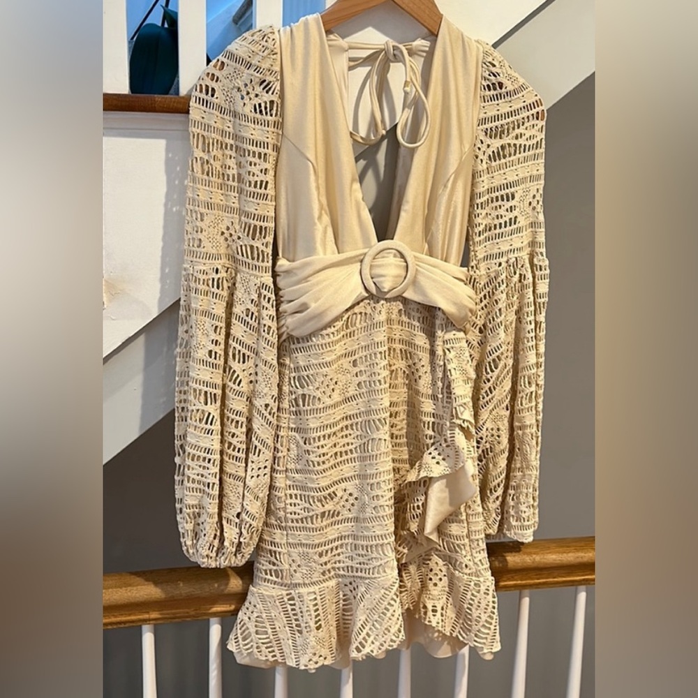 PatBo crochet mini dress NWT
